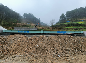 信陽(yáng)商城新建坳河沙廠100噸地磅